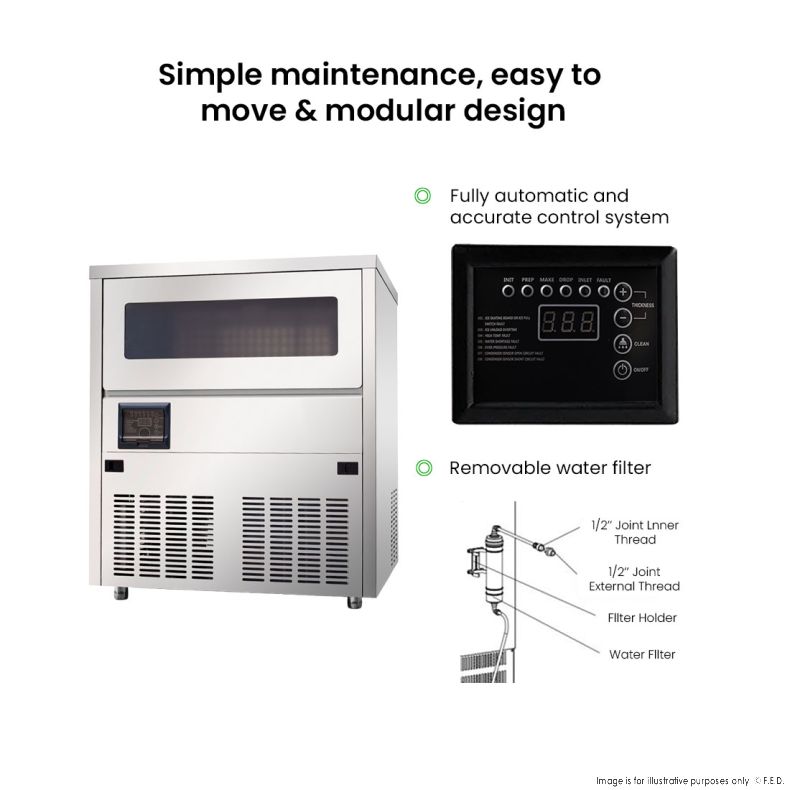 Blizzard Under Bench Ice Maker Air Cooled - SN-81B