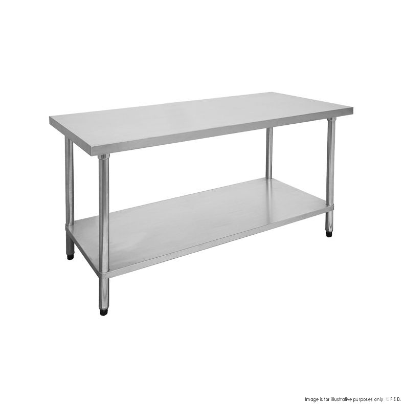 1800-7-WB Economic 304 Grade Stainless Steel Table 1800x700x900