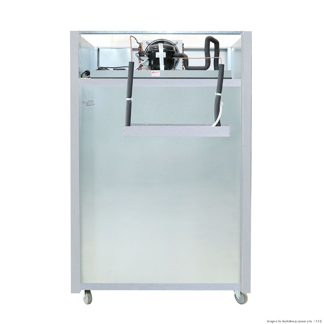 Thermaster TROPICAL 4 x Half door SS Fridge - SUC1000