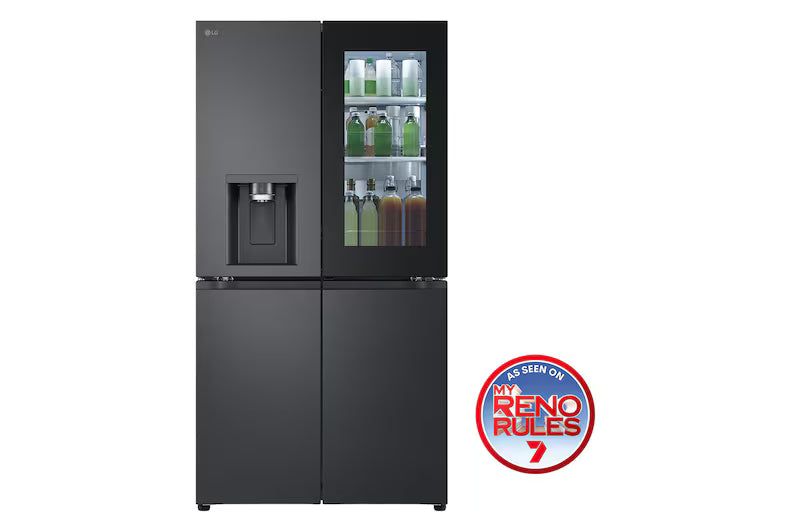 LG GF-V900MBLC 847L French Door Fridge with Instaview (Matte Black)
