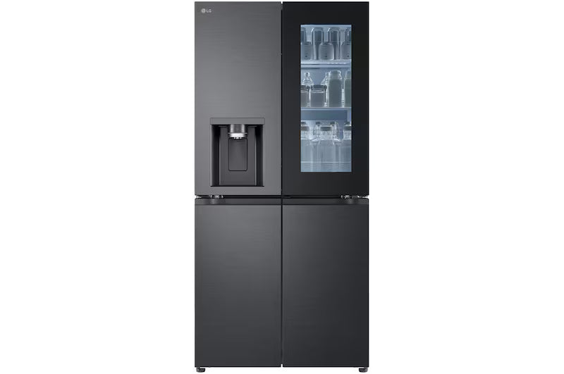 LG 508L Slim French Door Fridge, with InstaView Door-In-Door®, in Matte Black Finish GF-V500MBLC