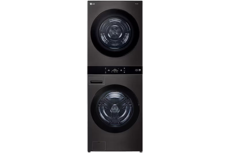LG 19/10kg AI WashTower Stacked Washer Dryer – Black Steel WWT-1910B