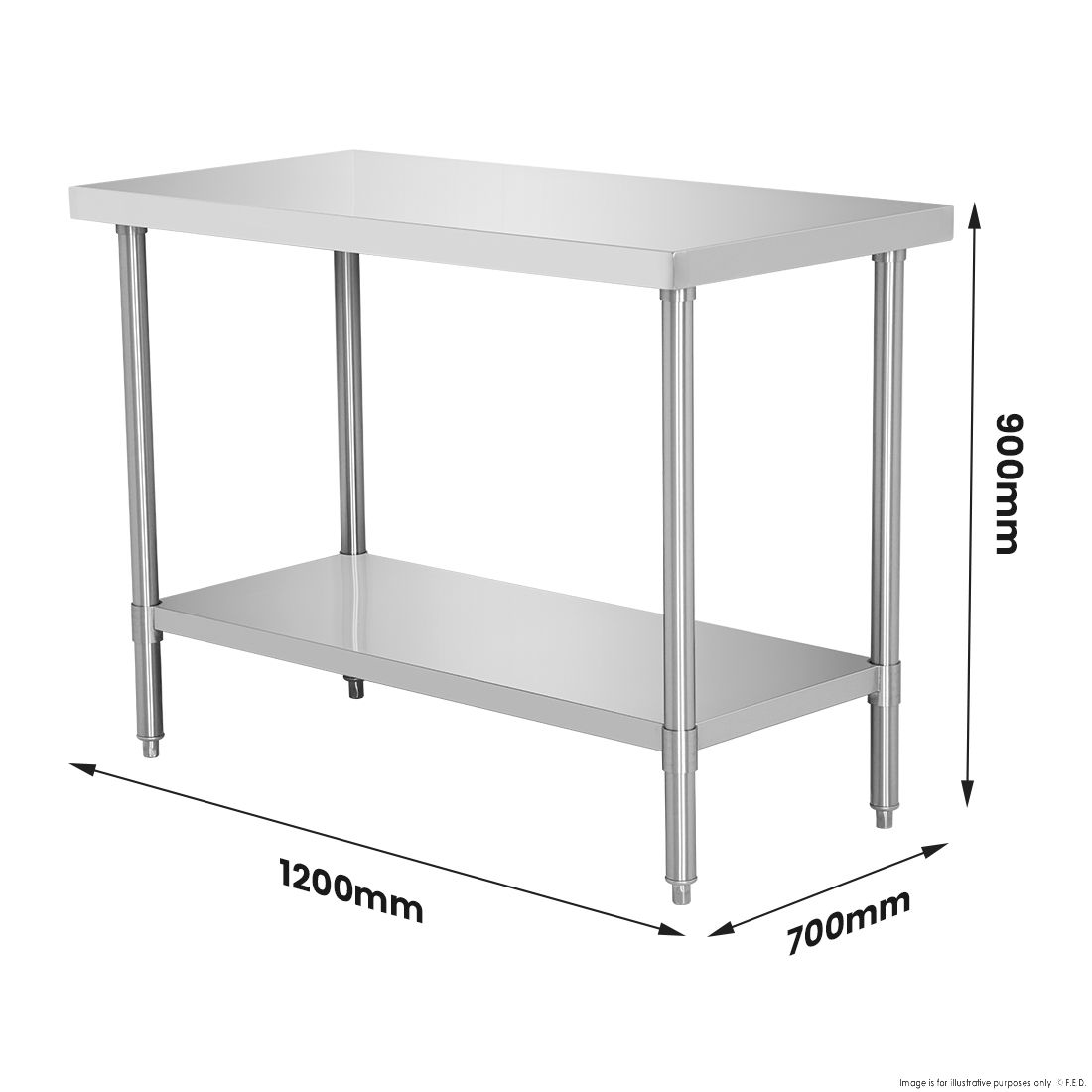 Premium Stainless Steel Workbench - WB7-1500/A