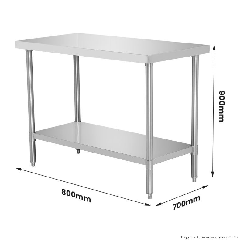 WB7-0800/A Stainless Steel Workbench