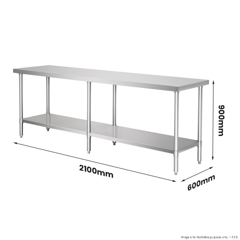 WB6-2100/A Stainless Steel Workbench