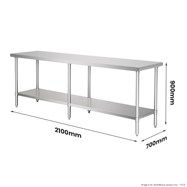 Modular System Stainless Steel Workbench - WB7-2100/A