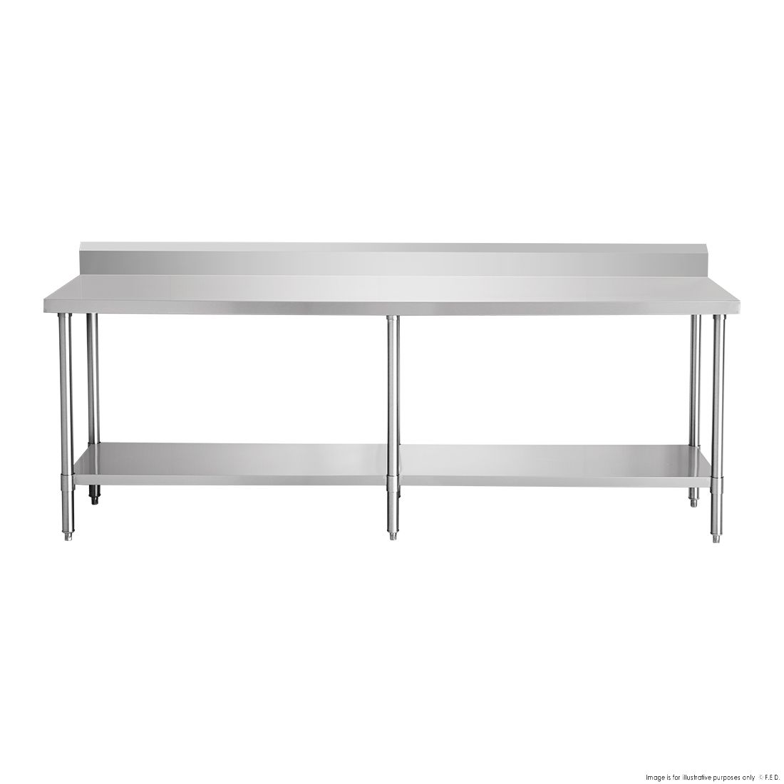 Modular System Workbench with Splashback - WBB6-2100/A