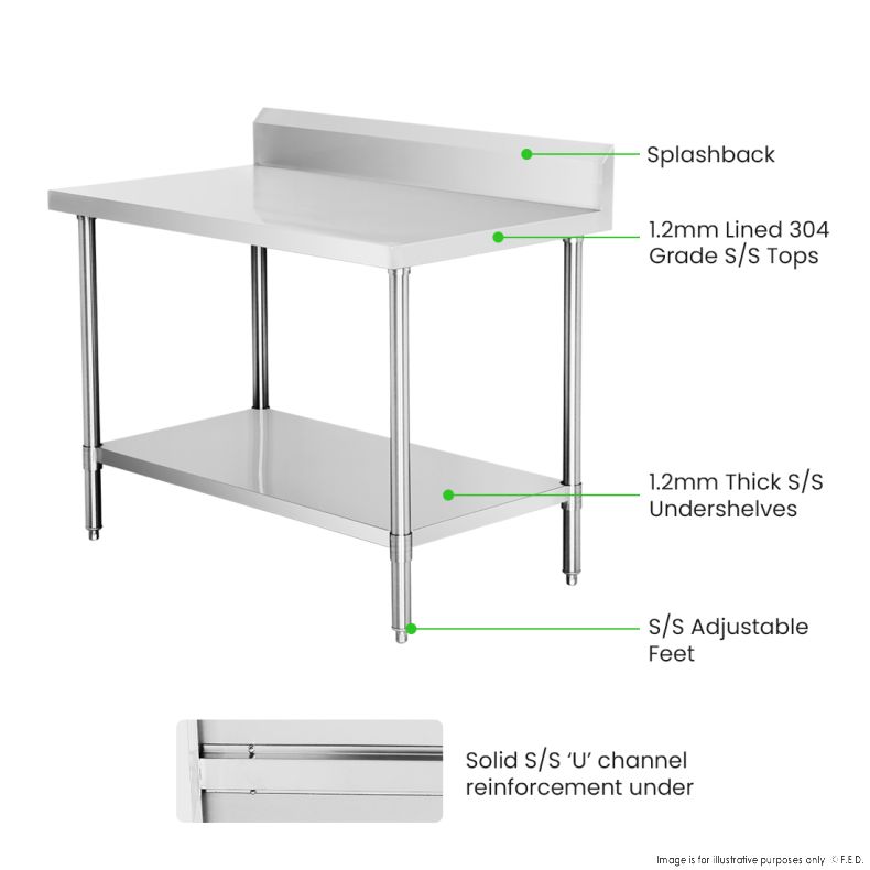WBB6-1200/A Workbench with Splashback