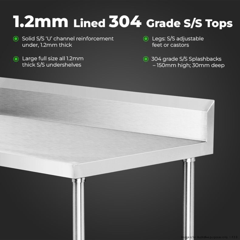 WBB7-2100/A Workbench with Splashback