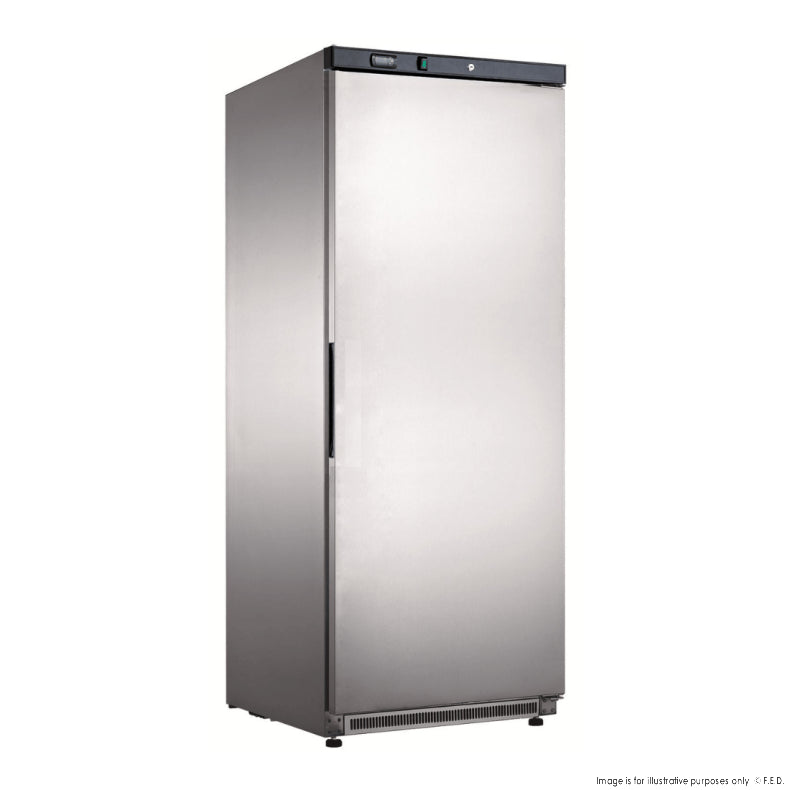 FED-X 570L S/S Single Solid Door Fridge - XR600SS