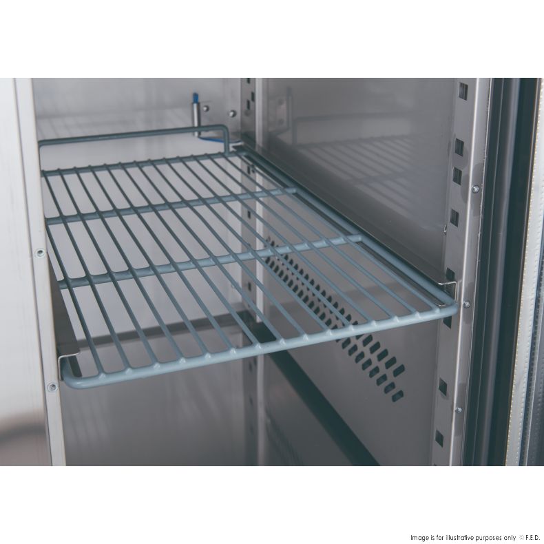 FED-X S/S Four Door Bench Fridge - XUB7C22S4V