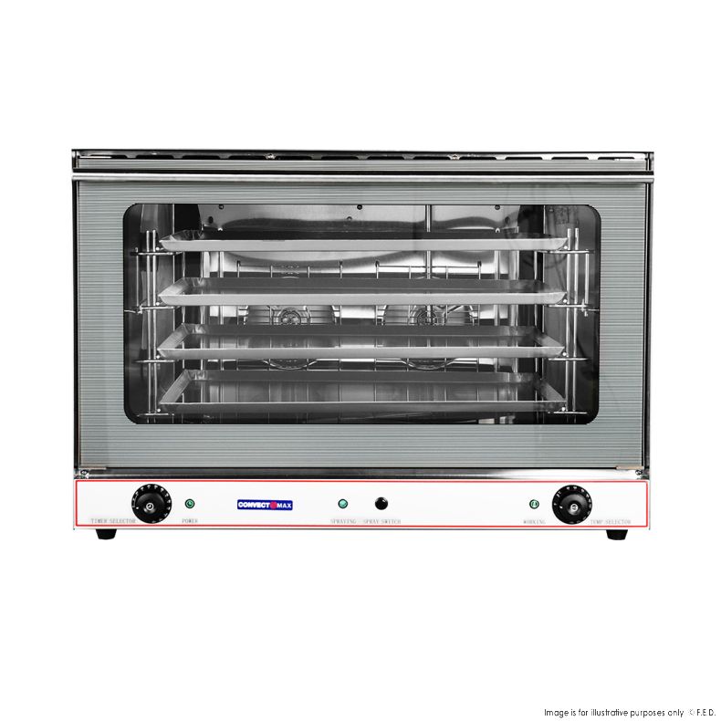ConvectMax Heavy Duty Stainless Steel Convection Oven w/ Press Button Steam YXD-8A/15E
