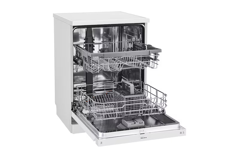 LG XD5B14WH QuadWash 14-Place Setting Freestanding Dishwasher (White) with One Year Warranty