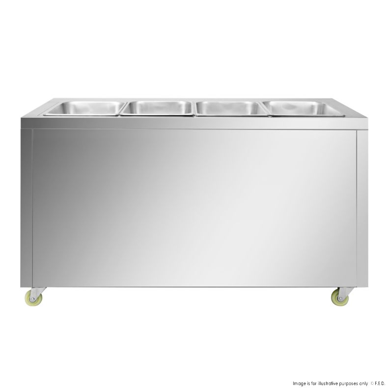 Thermaster Premium Wet and Dry Bain Marie Food Display 4x1/1 GN Pans PG150FE-XB