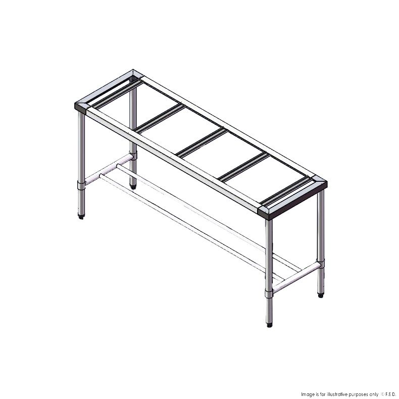 1800-5-WB-S S/S Legs with Double Centre Brace - 500mm Deep