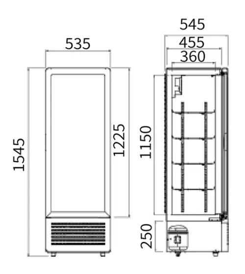 Single Glass Door Display Fridge – Snow Village LC-230 (230L)