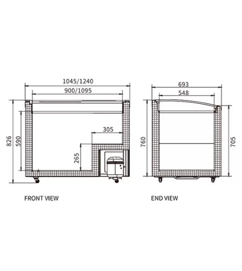Two Sliding Glass Lids Dual Temperature Chest Freezer – Snow Village SD/SC-258YH (258L)