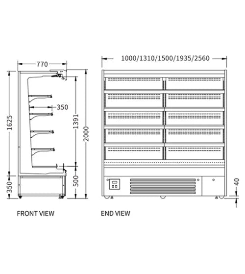 Commercial Vertical Glass Door Display Refrigerator – Snow Village XC-ZL-13-A/770 (508L)