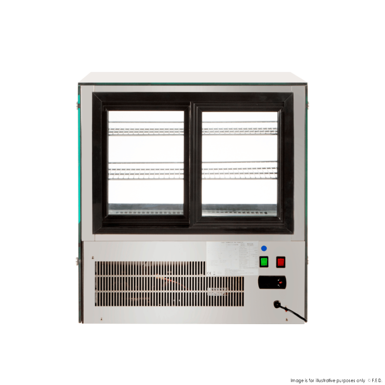 Bonvue counter top square glass cold food display - GN-660RT
