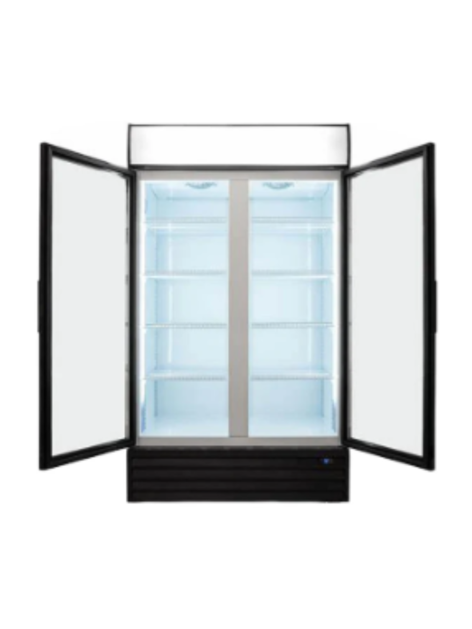 Eurotag 1000L 2 Door Led Light Digital Commercial Upright Display Fridge