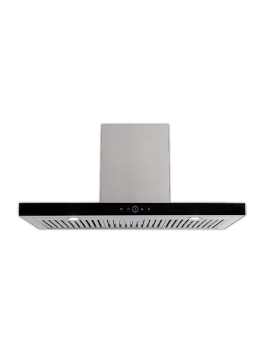 Technika Black Glass 900mm Chimney Range Hood