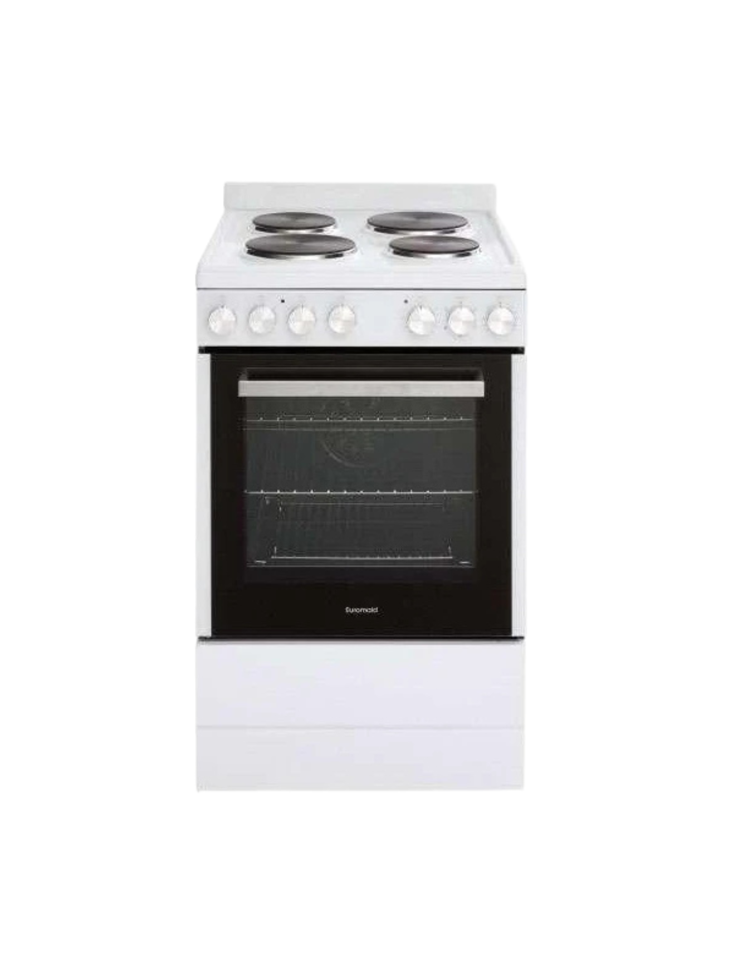 Euromaid 54cm Freestanding Gas Oven With Gas Cooktop White