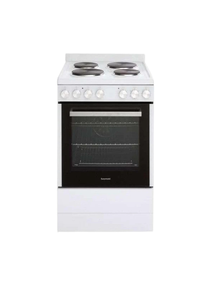 Euromaid 54cm Freestanding Gas Oven With Gas Cooktop White