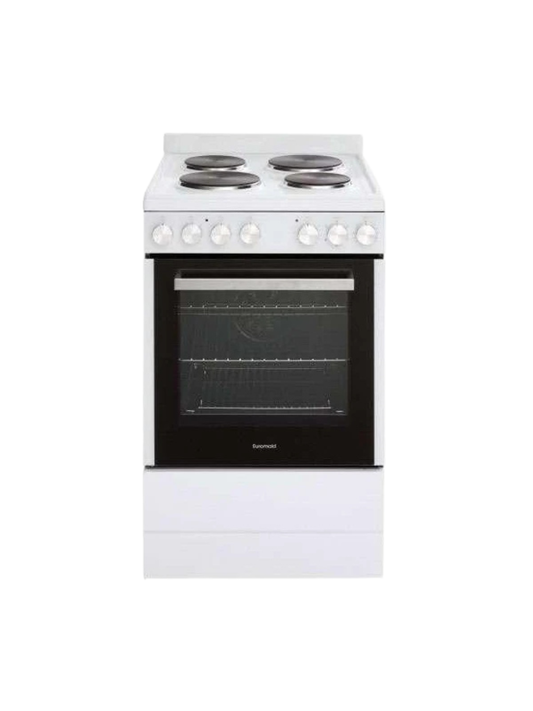 Euromaid 54cm Freestanding Gas Oven With Gas Cooktop White