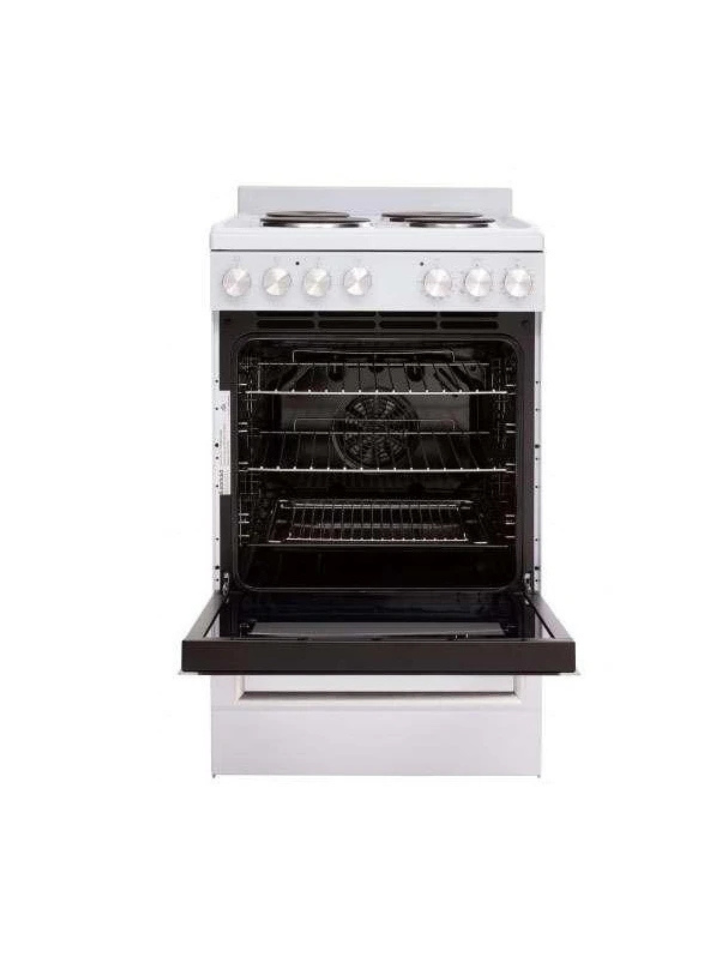 Euromaid 54cm Freestanding Gas Oven With Gas Cooktop White