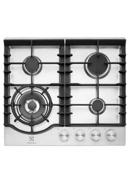 Eurolux 60cm Gas Cooktop 4 Burner Stainless Steel