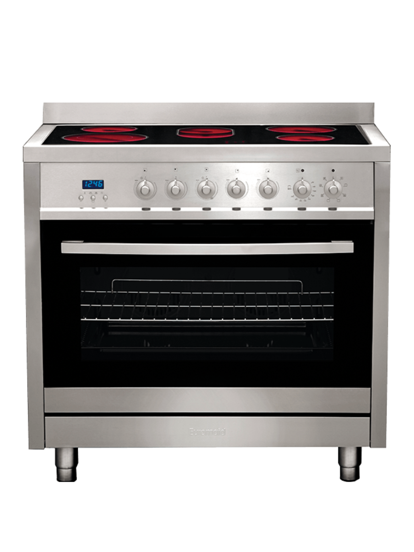 Euromaid 90cm Electric Oven Ceramic Cooktop Stainless Steel