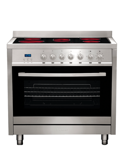 Euromaid 90cm Electric Oven Ceramic Cooktop Stainless Steel