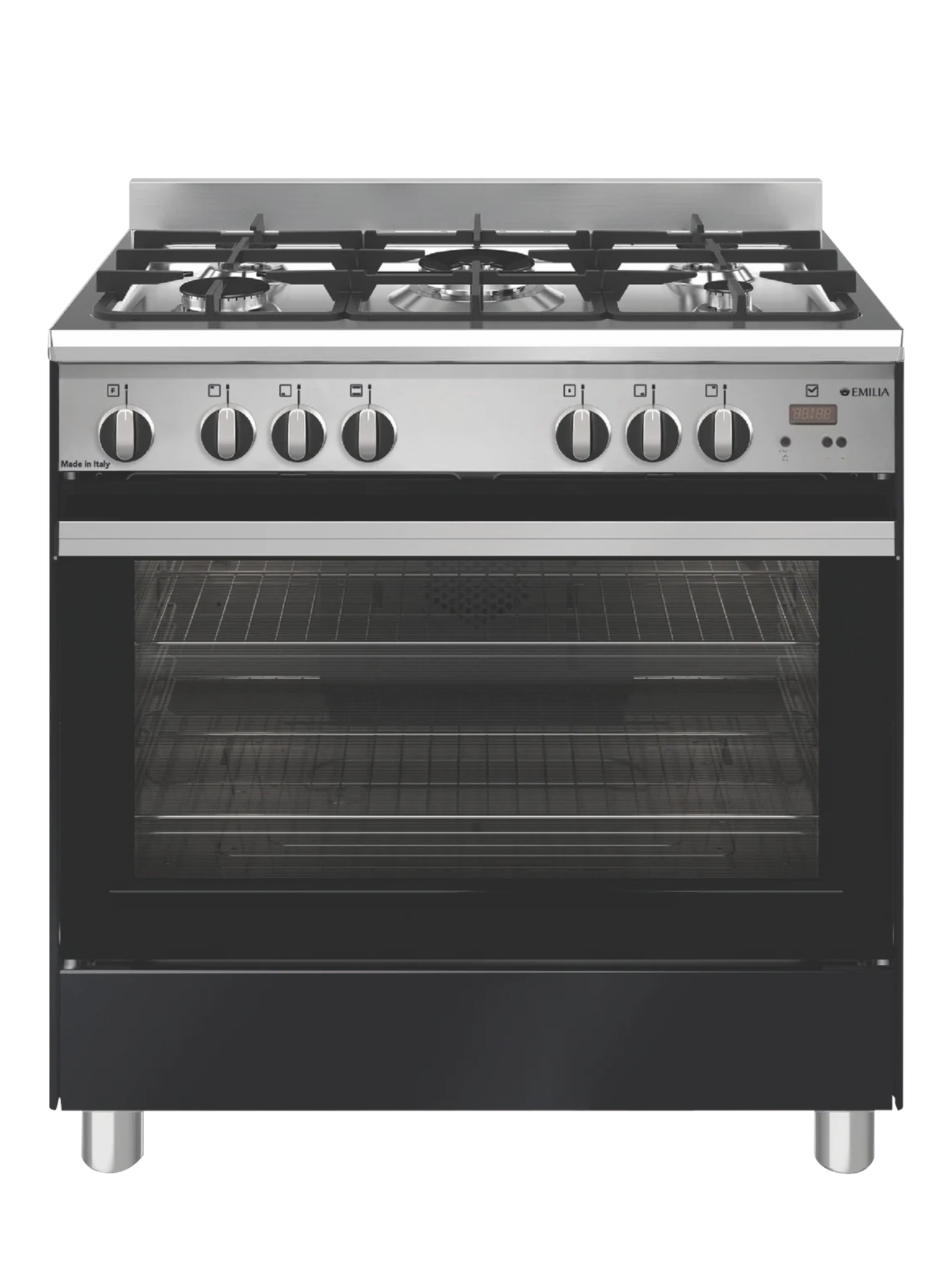 Emilia 90cm Matt Black Gas Oven