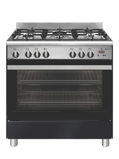 Emilia 90cm Matt Black Gas Oven