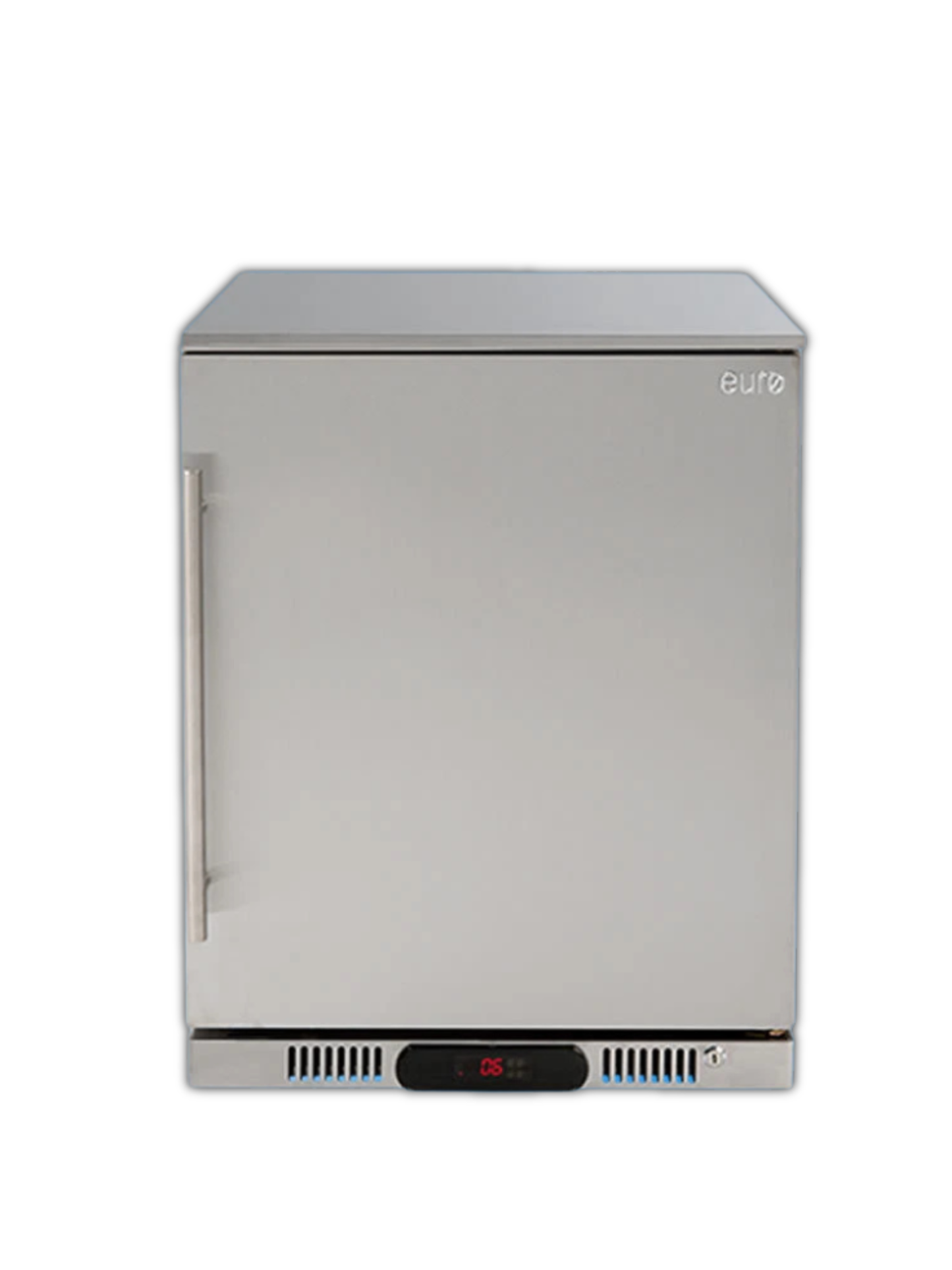 Euro 138L Single Solid Door Beverage Cooler Grade Stainless Steel
