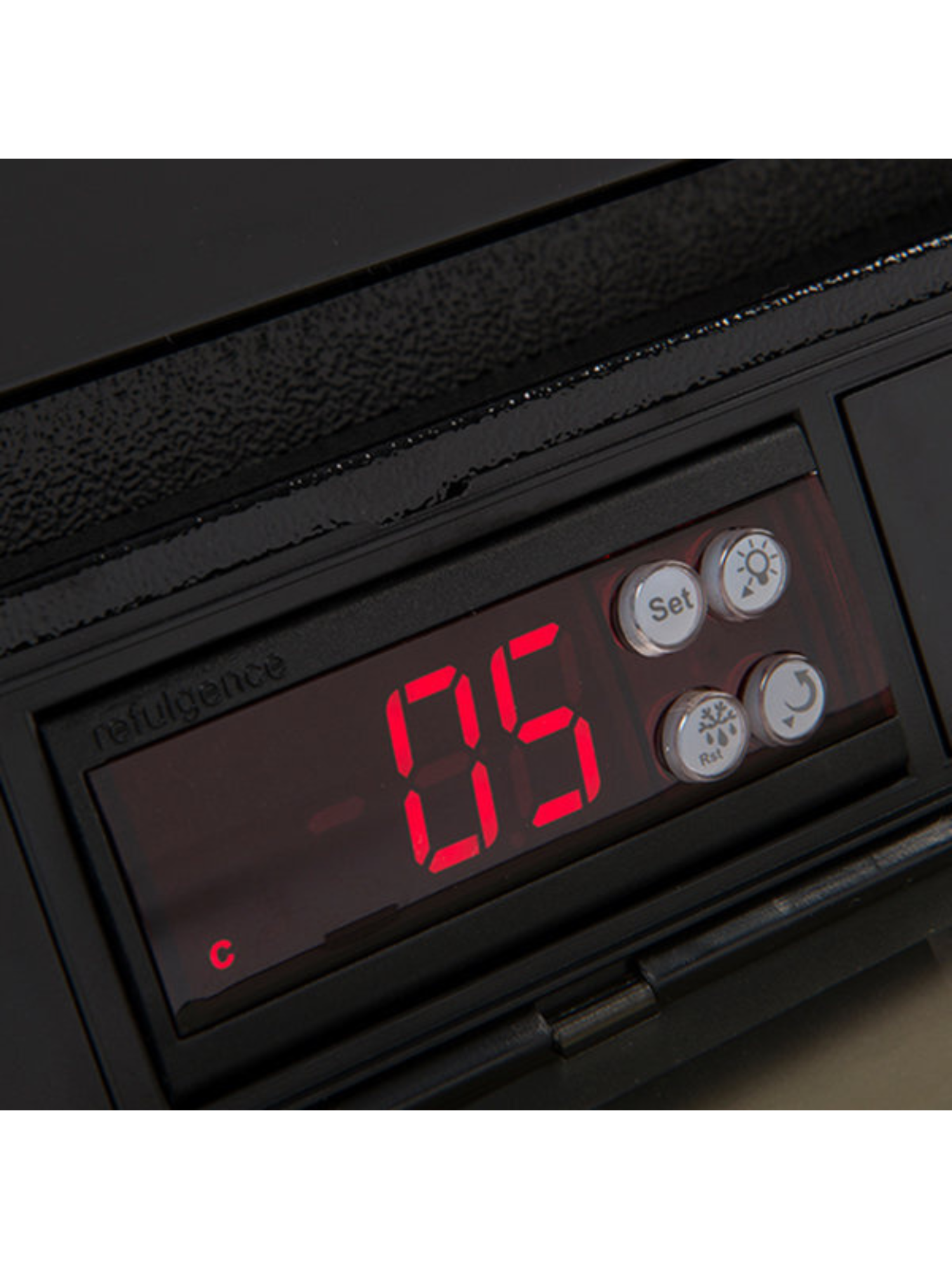 Euro Single Solid Door Beverage Cooler Black