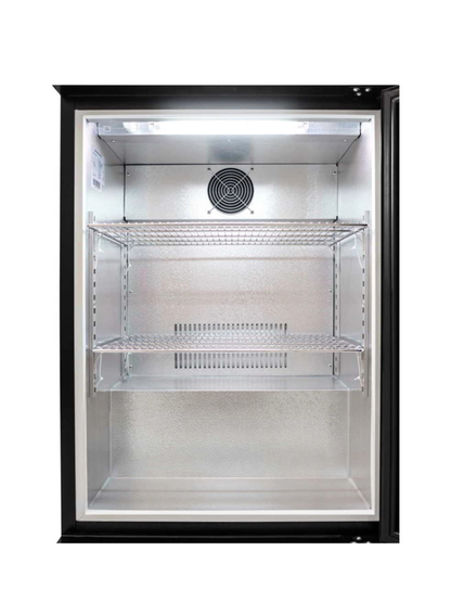 Euro Single Door Beverage Cooler Black