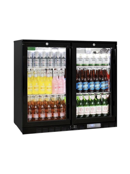 Eurotag 208L Commercial 2 Door Bar Display Fridge
