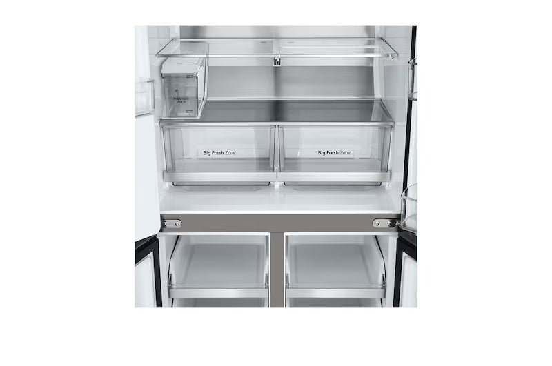 LG 506L Slim French Door Fridge (Stainless) [Plumbed] GF-L500PL