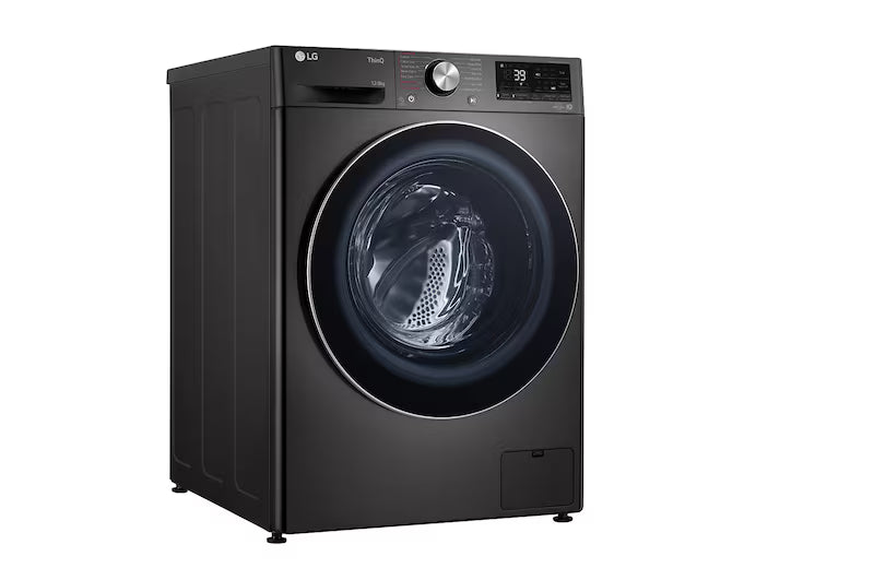 LG  12kg/8kg Series 9 Front Load Washer Dryer Combo (Black Steel) WVC9-1412B