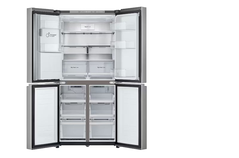 LG 506L Slim French Door Fridge (Stainless) [Plumbed] GF-L500PL