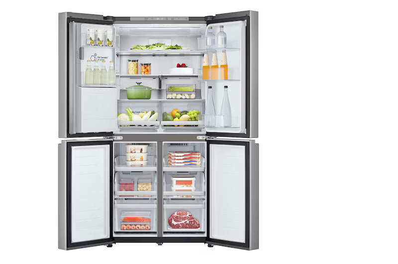 LG 506L Slim French Door Fridge (Stainless) [Plumbed] GF-L500PL