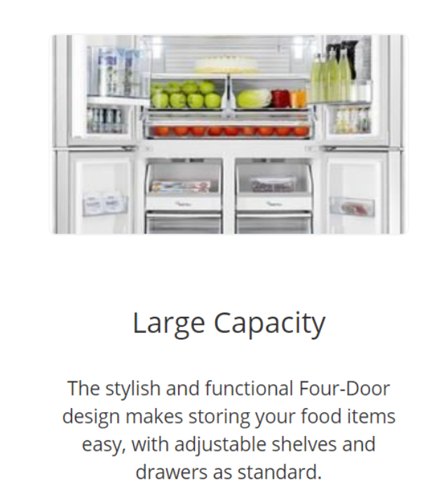 Hisense 695L French Door Refrigerator HR6CDFF695