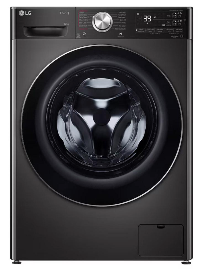 LG WV10-1412B 12kg Series 10 Autodose Front Load Washing Machine - Factory Seconds