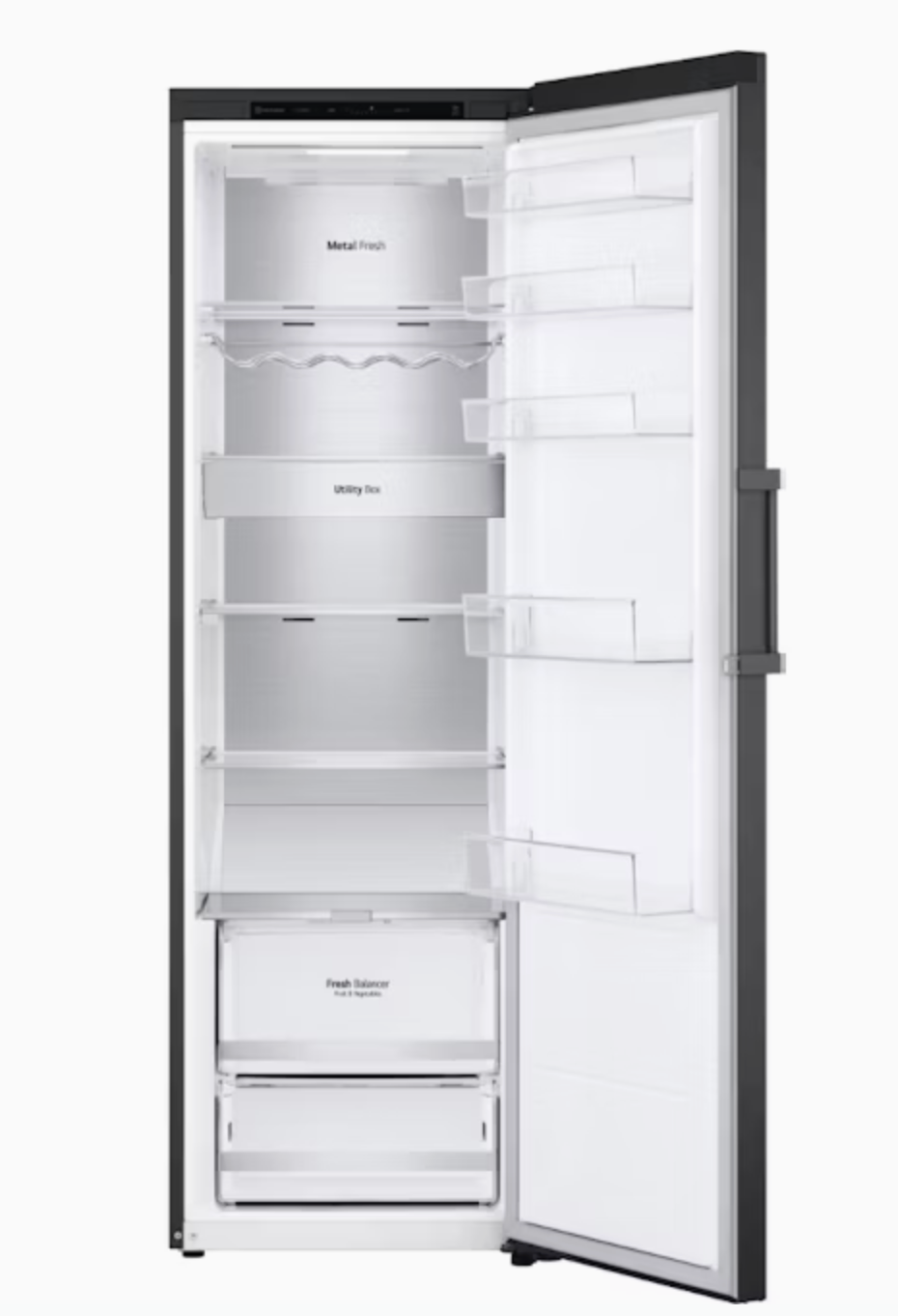 LG 386L Pigeon Pair Single Door Fridge (Matte Black)