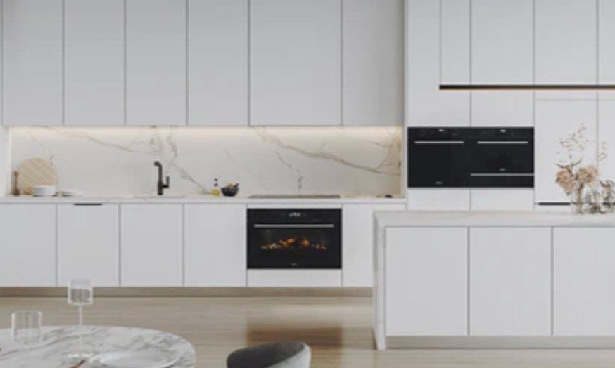 Belling BDO9611BK 90cm Built-in 8 Function Black Glass Oven - Made in Italy