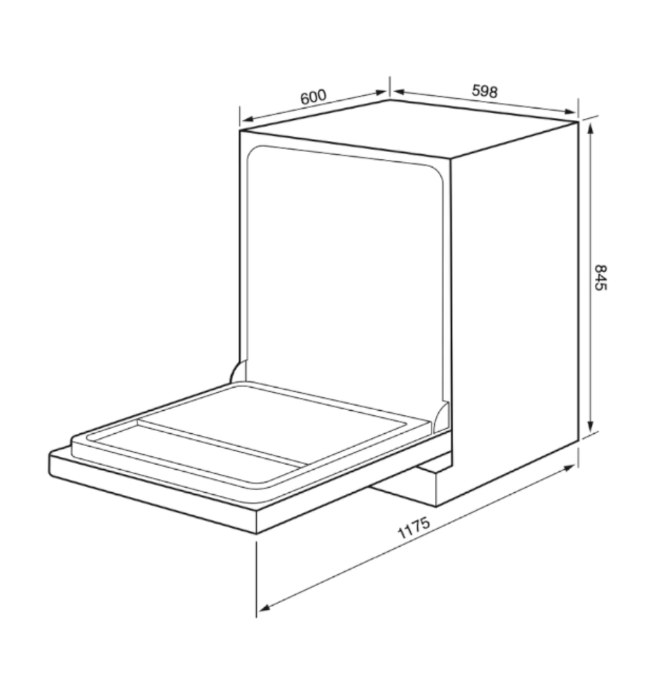 Technika GDW14S-2 14 Place Setting 60cm Freestanding Dishwasher BRAND NEW