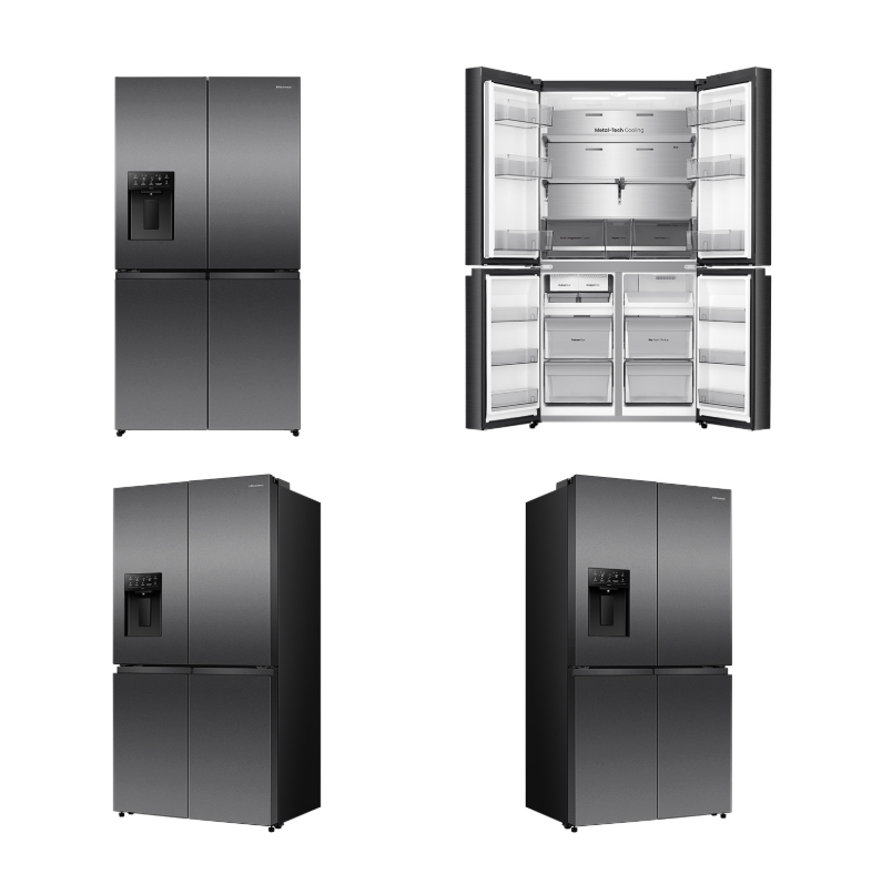 Hisense HRCD640TBW 640L PRUFLEX  French Door Fridge  Dual Ice & Water  ConnectLife WiFi