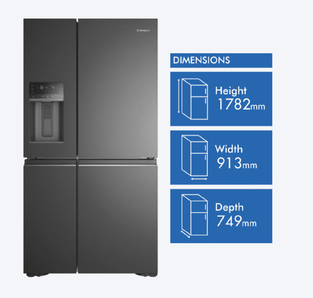 Westinghouse WQE6170BB 609L Quad Door Refrigerator Brand NEW