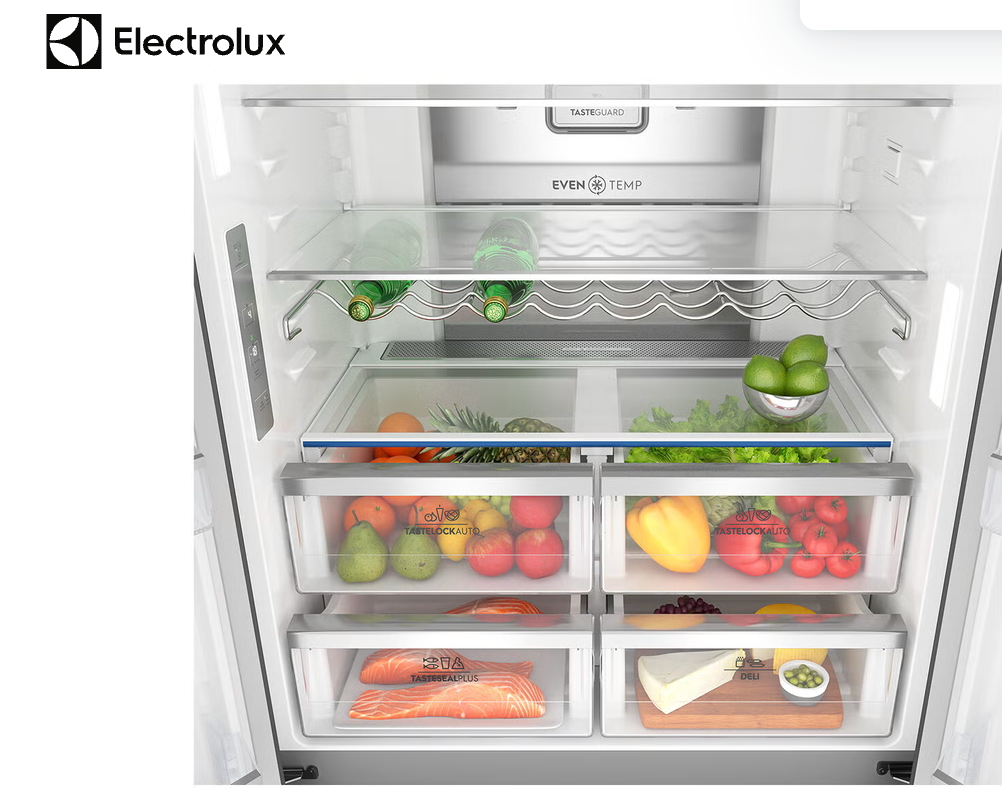 Electrolux EQE5657BA 562L Black Quad Door Fridge